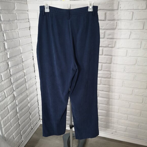 Penmans Ladies Size 12 Navy Straight Legs Zipper & Button Closure Pants - Picture 2 of 11